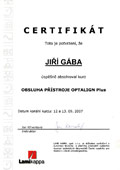 Certifikát OPTALIGN Plus